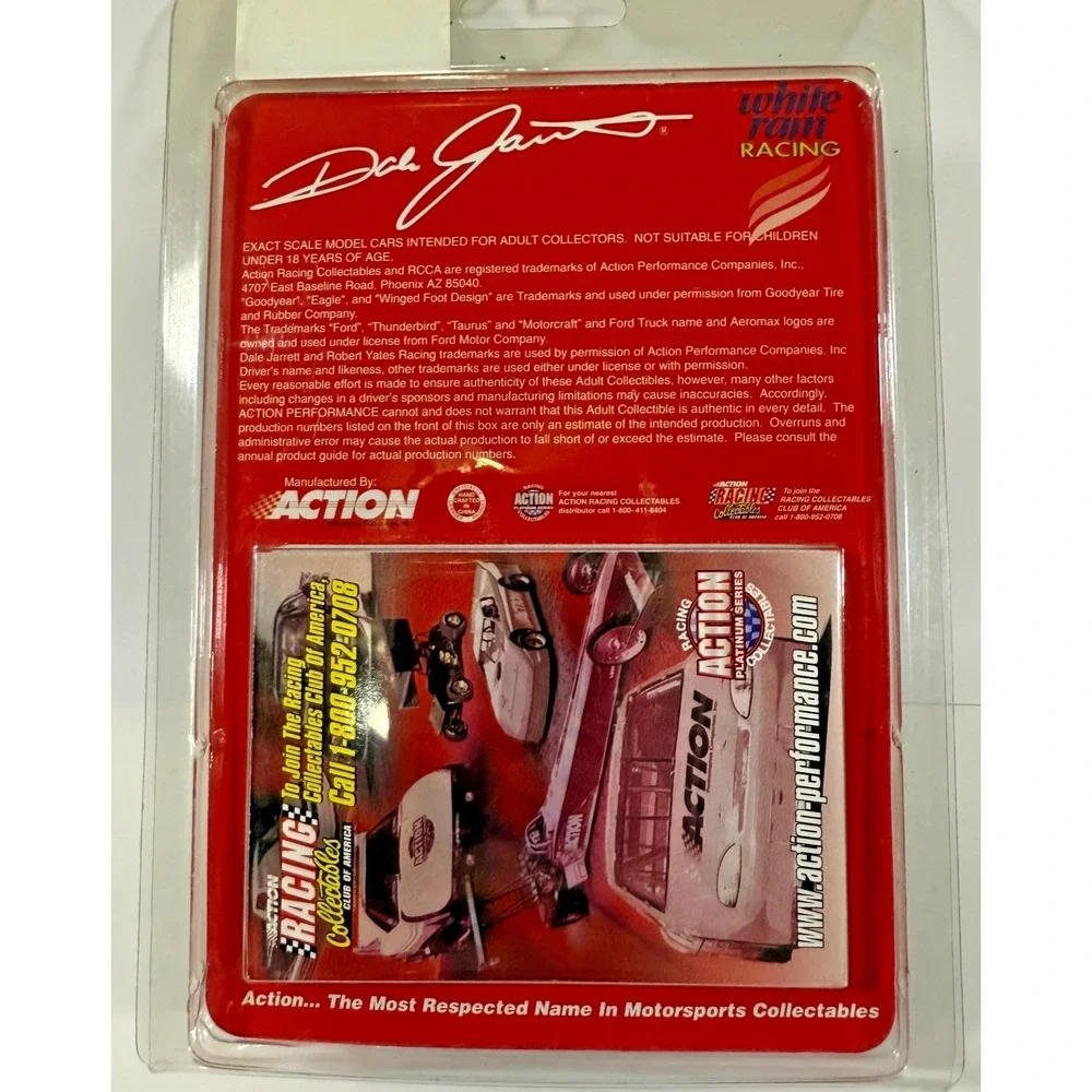 Action Dale Jarrett 1:64 White Rain 1998 Ford Taurus NASCAR 50th Anniversary Car